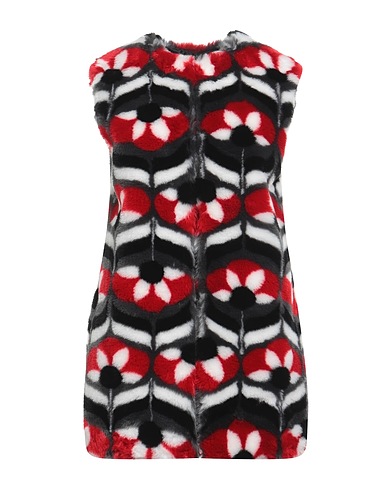 BOUTIQUE MOSCHINO Coat Red 51% Acrylic, 49% Modacrylic