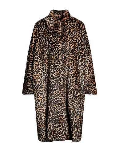 GIANLUCA CAPANNOLO Teddy Coat Beige 84% Modacrylic, 16% Polyester