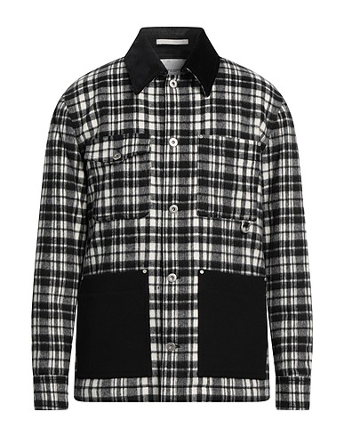 PAOLO PECORA Jacket Black 50% Acrylic, 25% Polyester, 20% Wool, 5% Other Fibres, Cotton