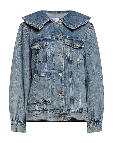 GANNI Denim jacket Blue 100% Organic cotton