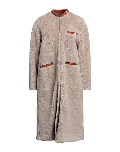ALYSI Teddy Coat Beige 82% Polyester, 18% Wool
