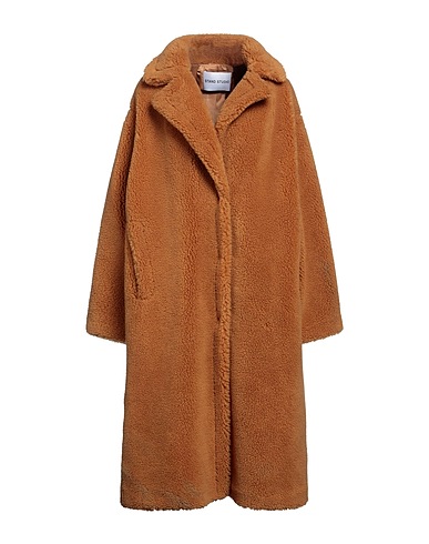 STAND STUDIO Teddy Coat Camel 60% Polyester, 20% Wool, 20% Acrylic
