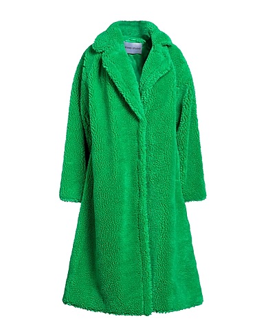 STAND STUDIO Teddy Coat Green 60% Polyester, 20% Wool, 20% Acrylic