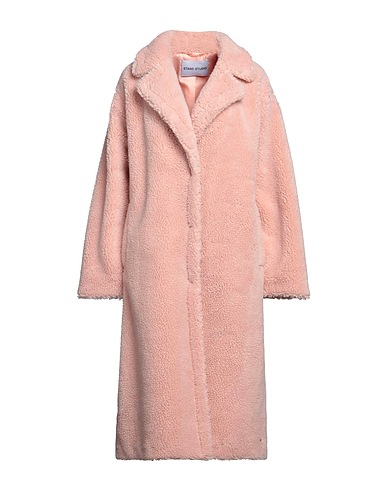 STAND STUDIO Teddy Coat Rosa chiaro 60% Poliestere, 20% Lana, 20% Acrilico