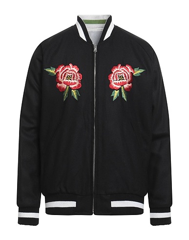 KENZO Jacket Black 100% Wool, Cotton, Rayon
