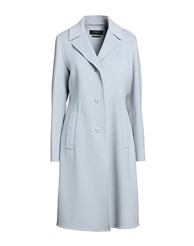 WEEKEND MAX MARA Cappotto Celeste 100% Lana Vergine