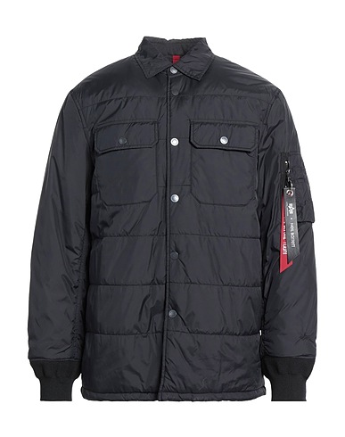 ALPHA INDUSTRIES x NEIL BARRETT Piumino Nero 100% Nylon