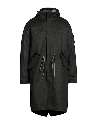 EMPORIO ARMANI Shell jacket Dark green 48% Wool, 28% Viscose, 21% Polyamide, 3% Polyester