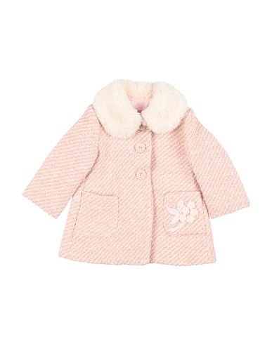 MONNALISA Coat Pink 29% Acrylic, 28% Cotton, 28% Synthetic fibers, 12% Virgin Wool, 3% Other Fibres