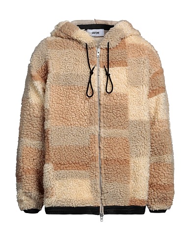 GRIFONI Teddy Coat Beige 44% Acrylic, 35% Polyester, 21% Virgin Wool
