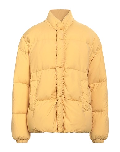 GRIFONI Shell jacket Yellow 92% Polyamide, 8% Elastane