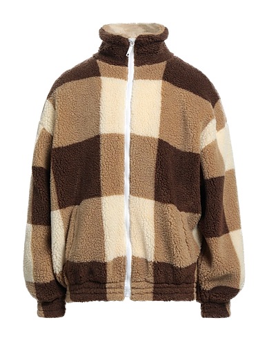DRÔLE DE MONSIEUR Teddy Coat Marrone 68% Poliestere, 32% Acetato