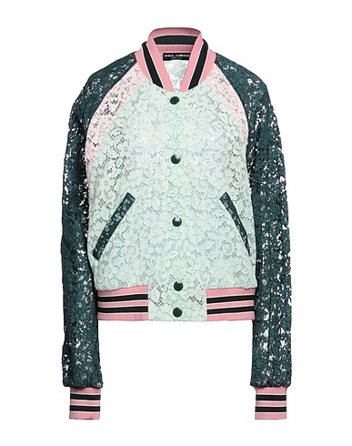 DOLCE&GABBANA Bomber Light green 70% Cotton, 23% Viscose, 7% Polyamide