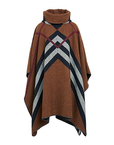 BURBERRY Cloak Brown 100% Cashmere, Lambskin
