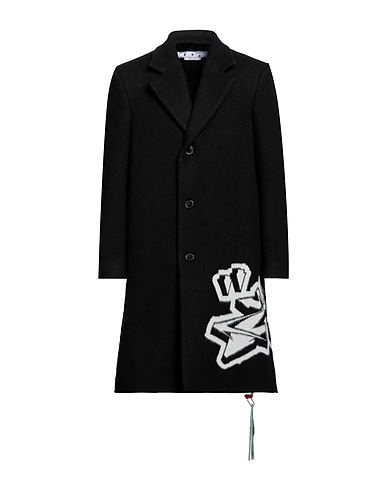 OFF-WHITE™ Coat Black 84% Wool, 16% Polyamide