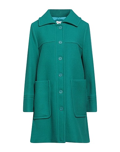P.A.R.O.S.H. Manteau long Vert émeraude 75% Laine vierge, 25% Polyamide