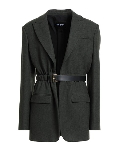 DONDUP Jackett Dunkelgrün 34% Polyester, 33% Viskose, 32% Wolle, 1% Elastan