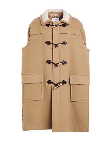 MAISON MARGIELA Cappa Sabbia 100% Lana, Poliestere, Lana Vergine
