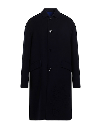 ETRO Coat Midnight blue 100% Virgin Wool