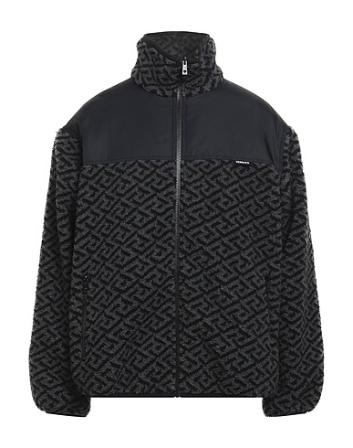 VERSACE Jacke Braungrau 53% Acryl, 47% Polyester, Polyamid, Elastan