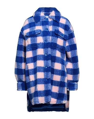 STAND STUDIO Teddy Coat Bright blue 80% Polyester, 20% Wool