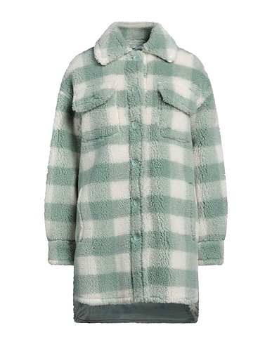 STAND STUDIO Teddy Coat Sage green 80% Polyester, 20% Wool