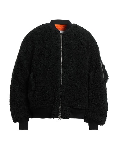 READYMADE Teddy Coat Black 100% Polyester, Acrylic, Wool
