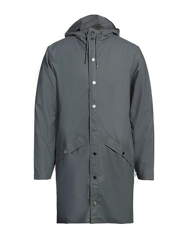 RAINS Lange Jacke Blei 100% Polyester, Polyurethan