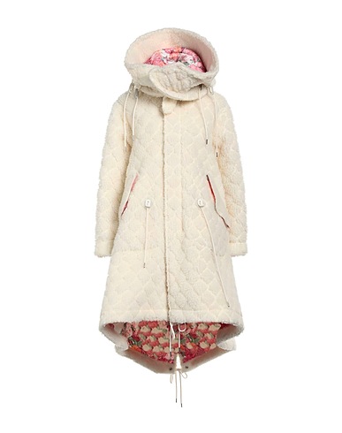 NOIR KEI NINOMIYA Teddy Coat Off white 60% Acrylic, 40% Polyester