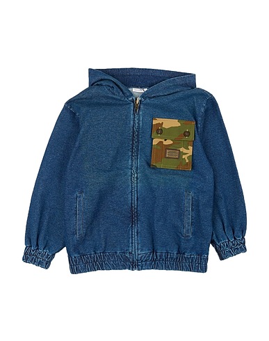 DOLCE&GABBANA Denim jacket Blue 95% Cotton, 5% Elastane, Polyester, Zamak