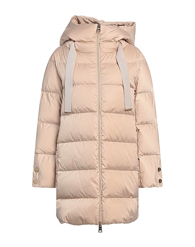 HERNO Shell jacket Beige 100% Polyester, Cotton