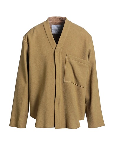 COSTUMEIN Cappotto Khaki 75% Lana Vergine, 25% Poliammide