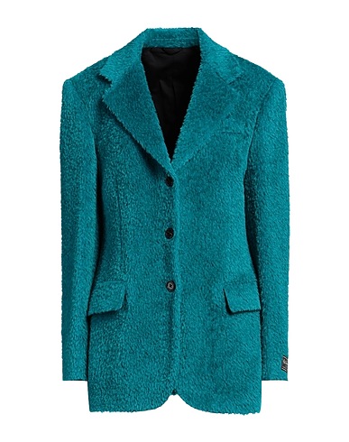 RAF SIMONS Blazer Turquoise 52% Alpaca wool, 48% Virgin Wool