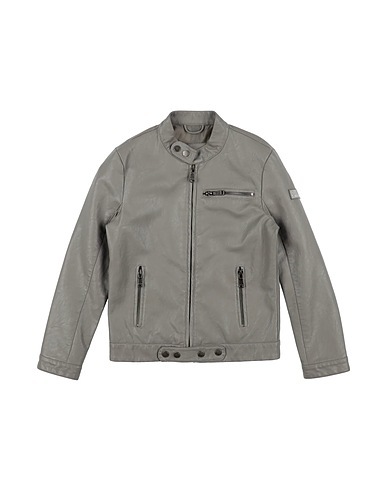 YES ZEE by ESSENZA Biker jacket Grey 60% Polyurethane, 40% Viscose
