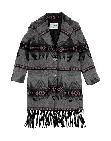 FRONT STREET 8 Coat Grey 50% Acrylic, 25% Polyester, 20% Wool, 5% Other Fibres