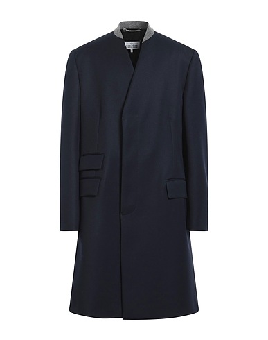 MAISON MARGIELA Cappotto Blu notte 100% Lana