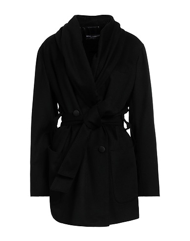 DOLCE&GABBANA Coat Black 100% Cashmere