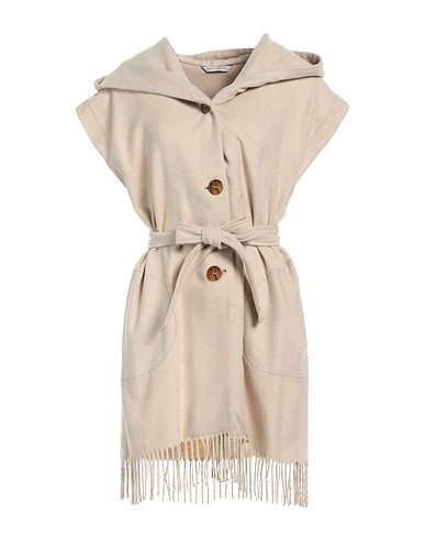 PENNYBLACK Full-length jacket Beige 44% Acrylic, 30% Polyester, 20% Wool, 6% Other Fibres
