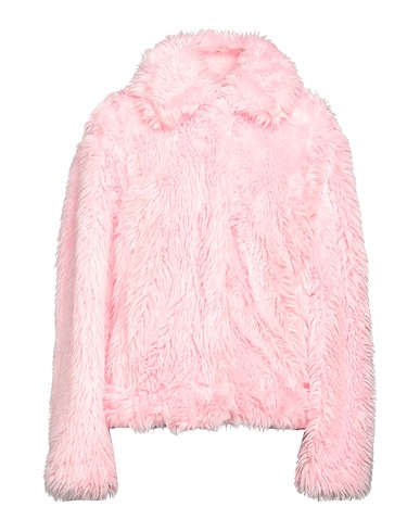 MSGM Teddy Coat Pink 79% Modacrylic, 21% Polyester