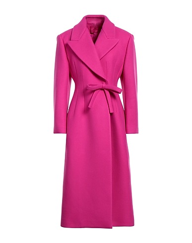 VALENTINO GARAVANI Coat PINK PP COLLECTION Fuchsia 73% Virgin Wool, 27% Polyamide