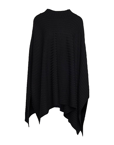 TWINSET Cloak Black 39% Viscose, 35% Polyamide, 26% Wool