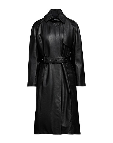 DONDUP Coat Black 100% Lambskin