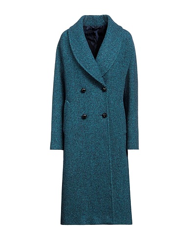 MP MASSIMO PIOMBO Coat Deep teal 100% Virgin Wool