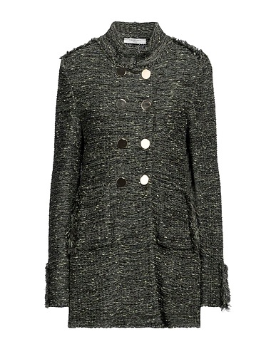 CHARLOTT Coat Military green 54% Viscose, 24% Linen, 22% Nylon