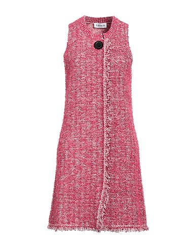LANVIN Short dress Fuchsia 47% Cotton, 27% Viscose, 12% Polyamide, 10% Paper, 4% Metallic Polyester