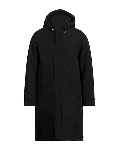 LARDINI Coat Black 51% Nylon, 42% Polyester, 7% Elastane