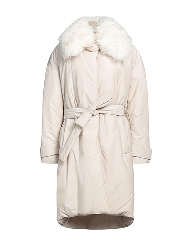 STELLA McCARTNEY Coat Ivory 68% Cotton, 32% Polyamide