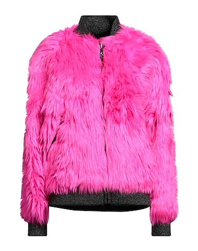 GAëLLE Paris Teddy Coat Fucsia 100% Poliestere