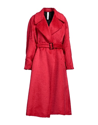 HEVÒ Teddy Coat Red 75% Alpaca wool, 25% Virgin Wool