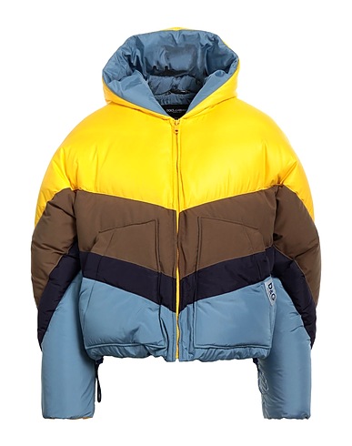DOLCE&GABBANA Shell jacket Yellow 78% Polyester, 22% Polyamide